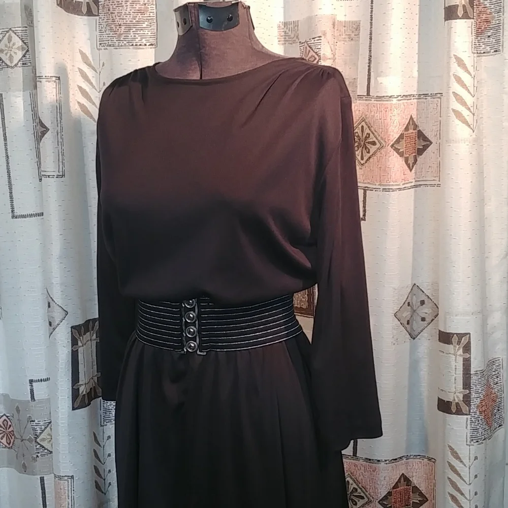 Med & Up Vtg Black Blair Dress - Picture 2 of 10